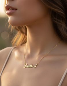 Elegant "Sweetheart" Pendant with Chain