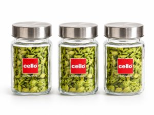 Cello Glass Storage 3 Jar NARS0030