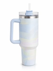 Stainless Steel Vacuum Insulated Tumbler with Handle & Straw NARS0040