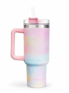 Pastel Insulated Tumbler with Straw NARS0038