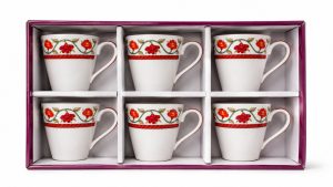 Set of 6 Designer Tea Mugs NARS0054