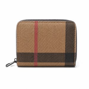 Stylish Check Print Casual Short Wallet NARP0048