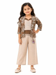 Girls 3 Piece Western Wear Set for Girls NARS0010