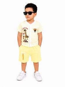Little Champs Striped Summer Clothing Set for Boys NARS0013