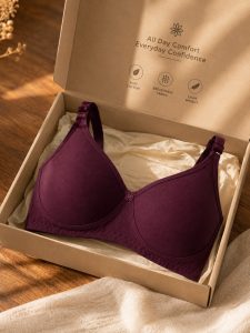 Women Maroon Bra NARP0111