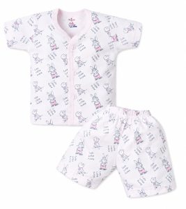 Cotton Bunny Print Clothing Set NARP0123