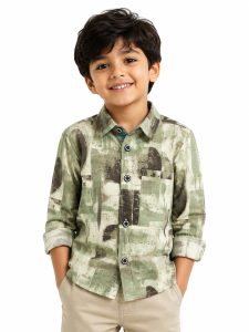 Kids Printed Casual Shirt NARP0098