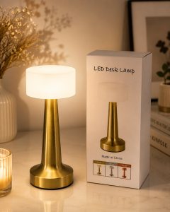 Gold Finish Dimmable LED Table Lamp NARP0210