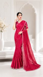Bandhani Printed Saree NARP0299