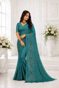 Women's Embroidered Designer Saree NARP0308