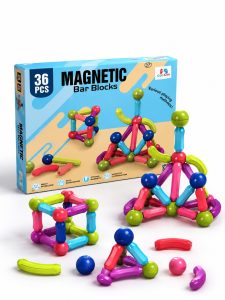 Coo Coo 36 Pieces Magnetic Bar Blocks Building Set NARP0341