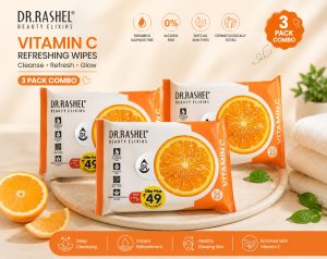 DR.RASHEL Vitamin C Refreshing Face Wipes Pack of 3 NARP0452