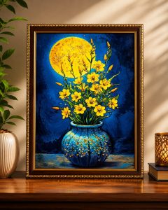 Elegant Flower Vase HD Wall Art Frame NARP507