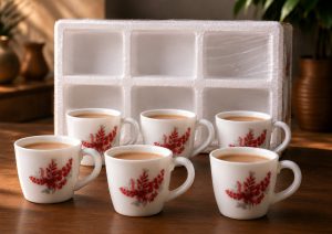Floral Printed Ceramic Tea Cup Set NARS0069