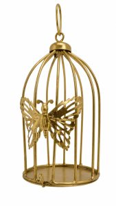 Decorative Bird Cage with Butterfly Showpiece