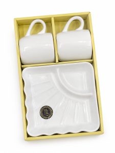 Ceramic Platter and Tea Mug Combo Set