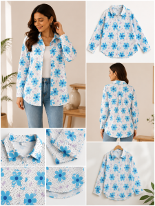 Floral Printed overshirt NARP841