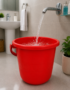 Plastic Water Bucket with Strong Handle NARP702