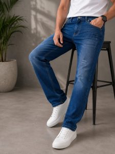 Men's Regular Fit Blue Denim Jeans NARH0016