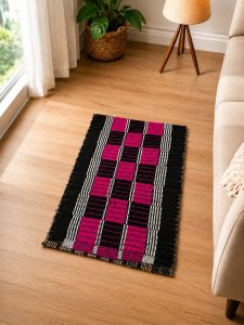 Modern Rectangular Hand-loomed Accent Rug NARH0085