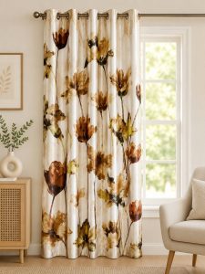 Modern Floral Pattern Curtain NARH0064
