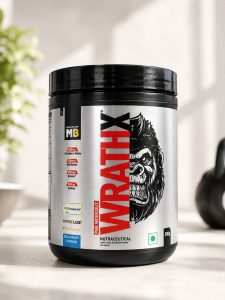 MuscleBlaze WrathX Cola Frost Pre Workout Supplement 500g NARP552