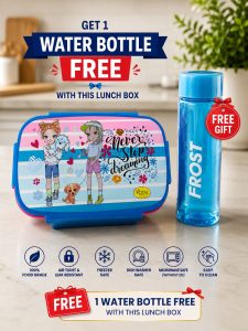 Plastic Kids Lunch Box with Free Water Bottle 622PC624