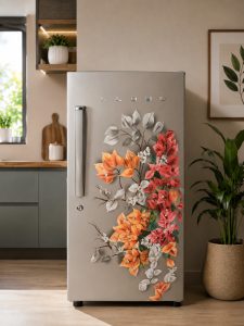 Lloyd Floral Grey Single Door Refrigerator NARS0535