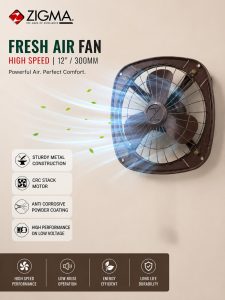 Zigma Fresh Air Wall Mount Fan NARS0528