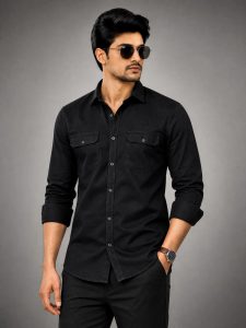 Men's Plain Full Sleeve Casual Shirt NARS0587