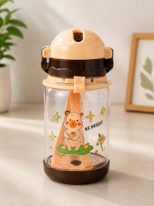 Cartoon Kids Sipper Water Bottle with Straw NARP629