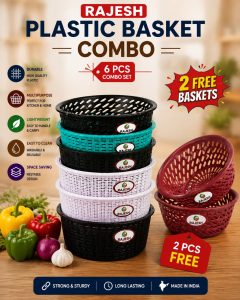 Plastic Basket Combo Buy 6 Get 2 Free 630CP633