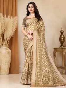 Women's Silk Printed Saree NARP720