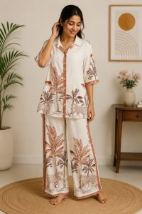 Printed Cotton Co-Ord Set NARP799