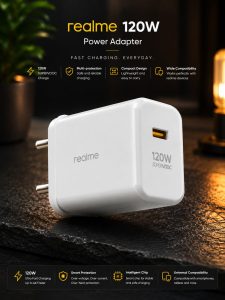 Realme 120W SUPERVOOC Fast Charger Adapter with USB Cable NARK238