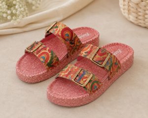 Printed Double Buckle Slippers NARK337