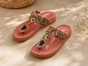 Women Printed Toe Ring Flats NARK338