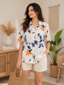 Women Floral Casual Shirt NARP817