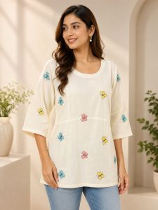 Women Butterfly Print Top NARP824