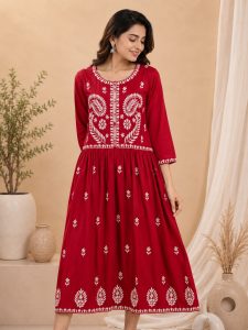 Women's Printed Anarkali Kurta NARP822