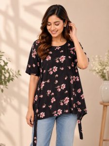Women Floral Printed Top NARP825