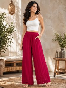 Women Solid Palazzo Pants NARP839