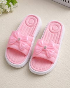 Girls Cute Bow Slide Slippers for Kids NARK353