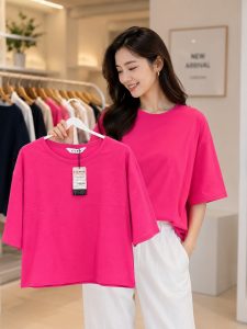 Oversized Graphic Print T-Shirt NARP852