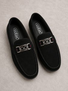 Men's Black Stylish Loafers NARK361