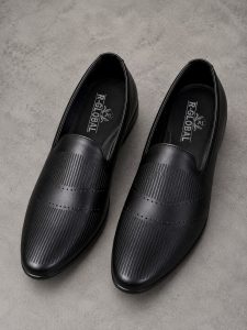 Men's Textured Formal Loafers Shoes NARK363