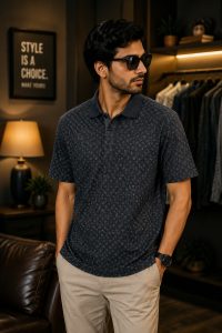 Men's All Over Printed Polo T-Shirt NARP924