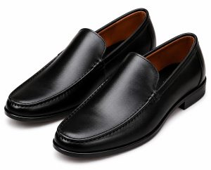 Men's Black Formal Slip-On Loafers Shoes NARK371