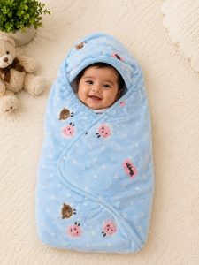 Newborn Baby Hooded Wrapper Blanket NARK132