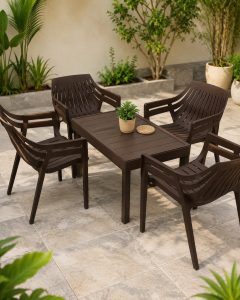 Outdoor Dining Table with 4 Chairs NARK359
